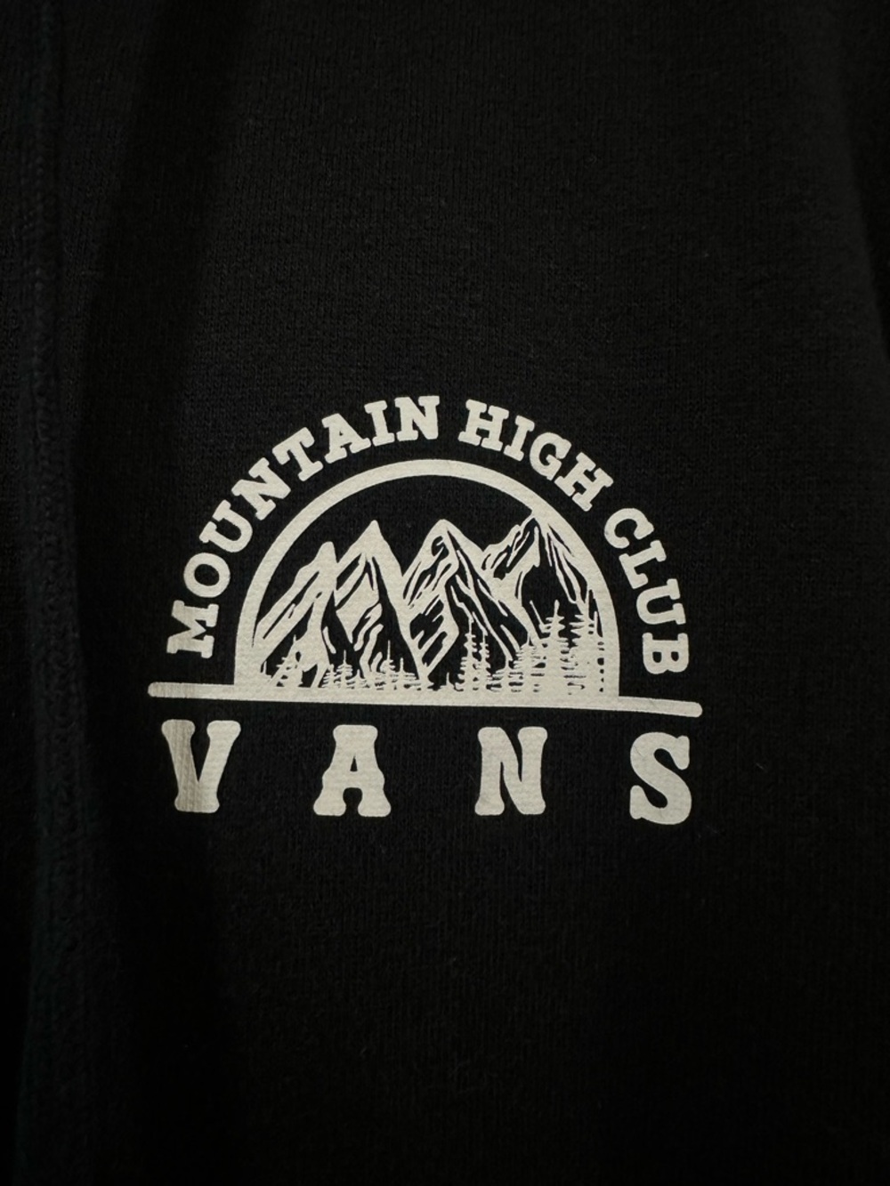 Vans Black Logo Pullover Zip Up - Picture 2 of 5